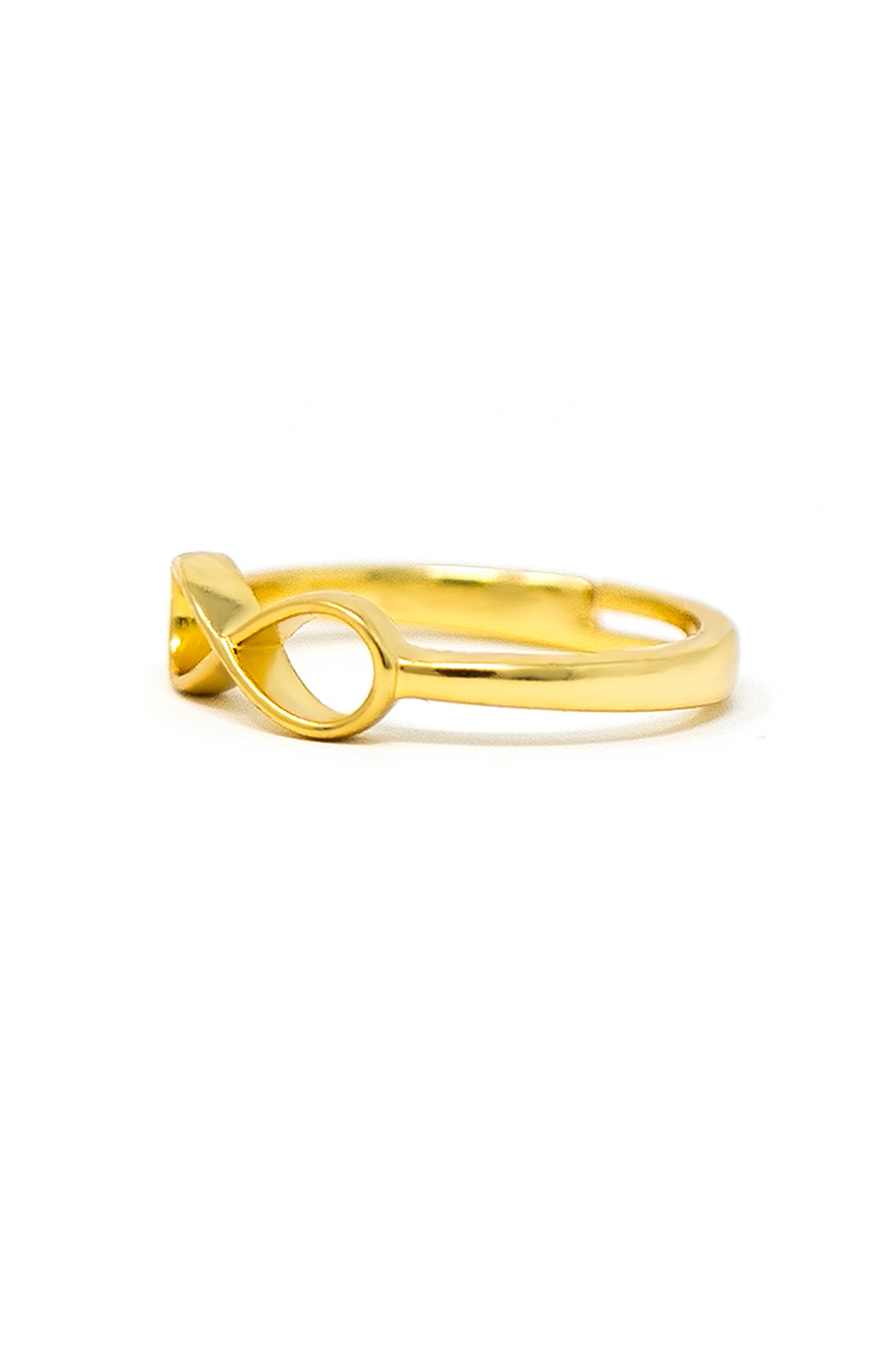 Pipa Bella by Nykaa Fashion Stylish Gold Infinity Evil Eye Ring for Women|  Adjustable Brass Ring fancy Jewellery and Gift Items suitable for all  occasions| Valentine's Day Gift : Amazon.in: Fashion